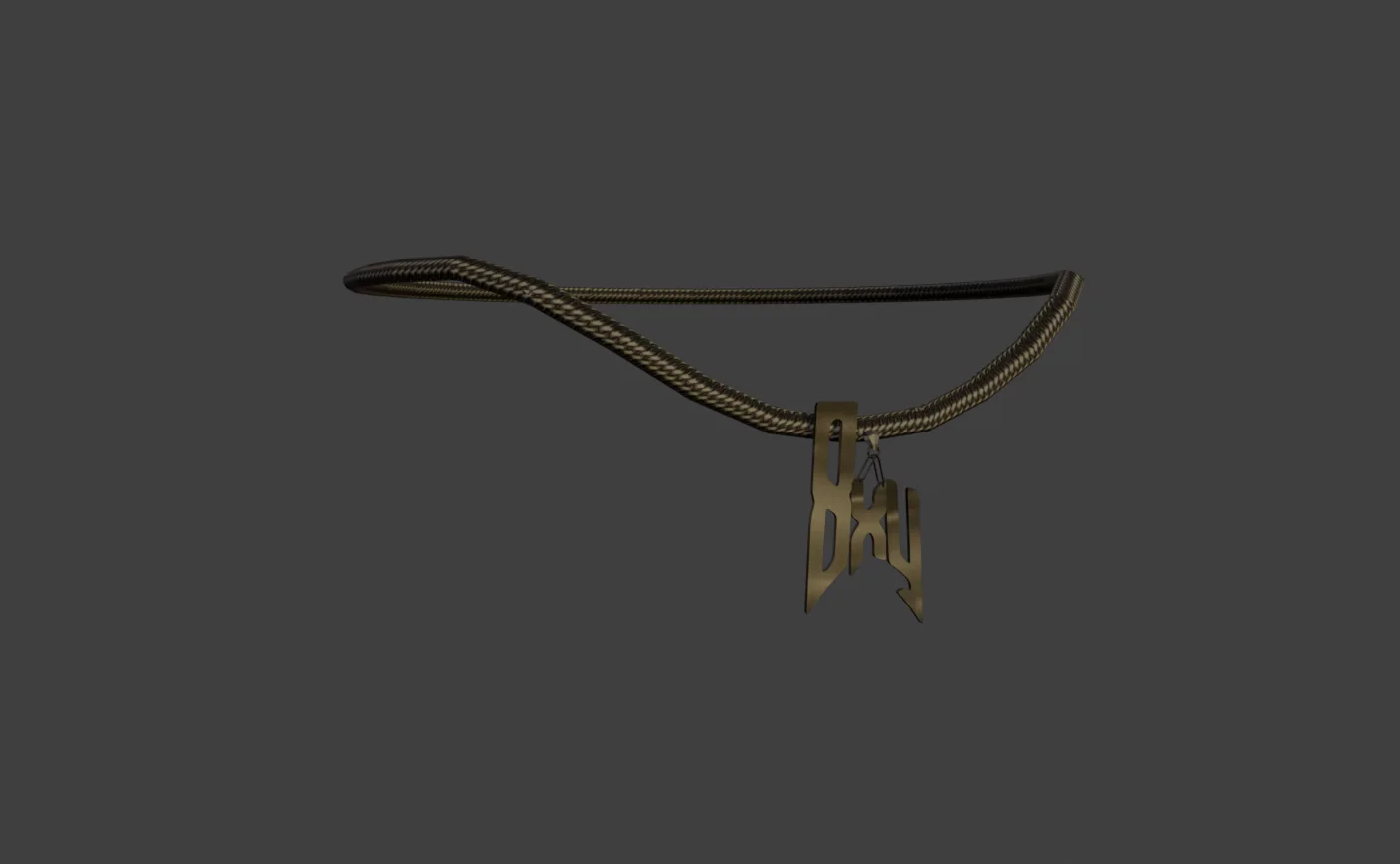 8xy necklace model in the viewport